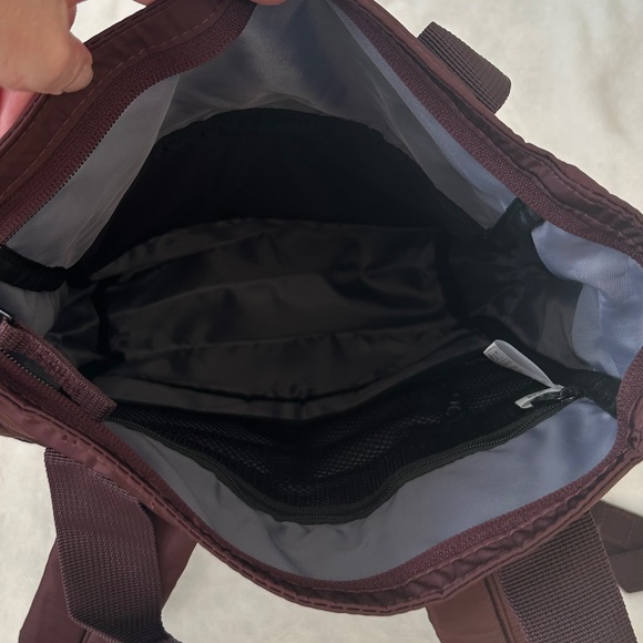 Adidas Burgundy Nylon Backpack w/Top Handles NWOT - Picture 3 of 9